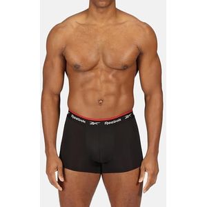 Reebok Heren Redgrave Trunks, zwart/houtskool/grijs gemêleerd, S UK