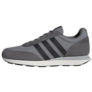 adidas Run 60s 3.0 Hardloopschoenen voor heren, Drie kernen, zwart, grijs, vier, 42 2/3 EU