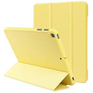 Voor de nieuwe iPad Pro 9.7 iPad Air 9.7 Generation Cover met penhouder, Slim Soft TPU Back Cover Cover, hoes voor iPad 9.7 inch Pro 9.7 iPad Air 9.7 (geel)