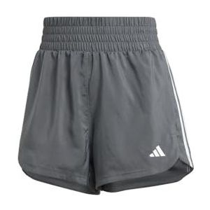 adidas Vrouwen Pacer Training 3 Strepen Geweven Hoge Stijging Korte Shorts, XS, 3 inch Zwart, Zwart, XS