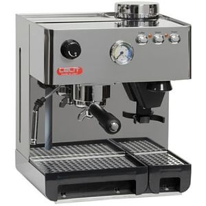 Lelit PL 42 EM Anita PL042EM semi-professioneel koffiezetapparaat met geïntegreerde koffiemolen, 18/8, 2 kilogram, metaal