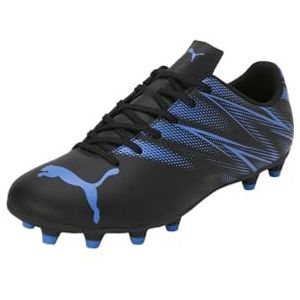 PUMA Heren ATTACANTO FG/AG voetbalschoen, zwart-blauw, 8 UK, Puma Zwart Bluemazing, 42 EU