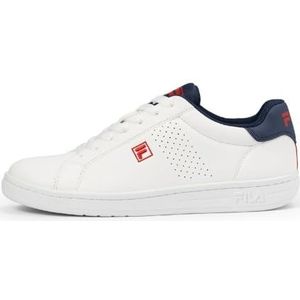 FILA Crosscourt 2 Nt Teens Sneakers voor kinderen, uniseks, Wit Fila Navy Fila Red, 39 EU Weit