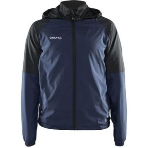 Craft Core UNIFY windjack voor dames, XS windjack, blaze/zwart, met zachte mesh-voering, 2 zakken met ritssluiting, verstelbare capuchon, lichte windjack voor dames