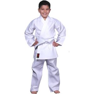 Chikara Karatepak voor Kinderen - Wit Katoen Vechtsportpak voor Jongens en Meisjes - Maat 120