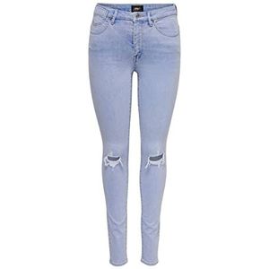 ONLY Onlforever jeans met hoge taille voor dames, blauw (light blue denim), (M) W x 32L