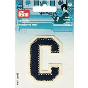 Prym 924502 applicatie letter C blauw/ecru