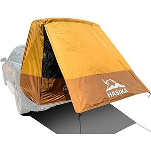 Hasika Camping Tent 2 Persoon Zonnescherm Privacy Onderdak Gemakkelijk Opzetten 120 Seconden Waterdicht 3000 MM UPF 50+ Geel (Large)