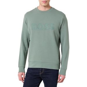 BOSS Green - SALBO - Sweatshirt - Effen - Regular Fit - Katoenmix