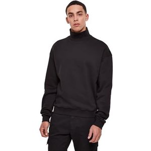 Urban Classics Heren High Rib Neck Crew Sweatshirt, zwart, 4XL