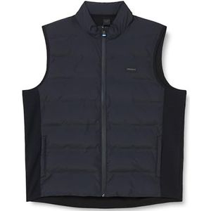 Hackett London Heren Hs Quilt Gilet Fz Hooded Sweatshirt, Blauw (zwart), M