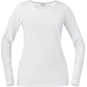 Texstar WT17 Stretch Dames T-shirt Lange Mouwen | Wit | XL
