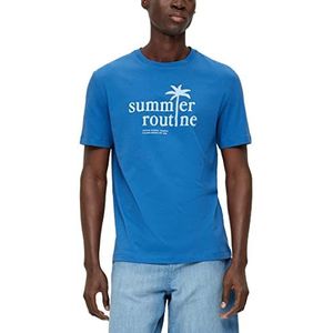 s.Oliver Heren T-shirt met korte mouwen, blauw 54d2, M