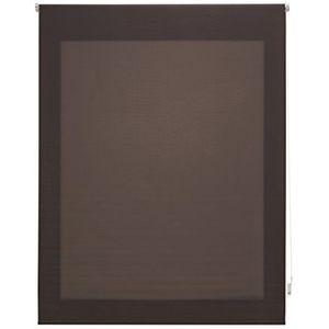 Uniestor Glad Roll-Up Blind - Doorschijnend 6x140x175 cm Donkerbruin