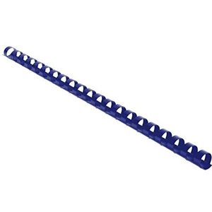Exacompta - Ref 75402E - Bindende kammen - 12mm dik, 21 ringen, geschikt voor A4-documenten, houdt ongeveer 65-90 vellen, gemaakt van PVC-materiaal - blauw (Pack van 100)