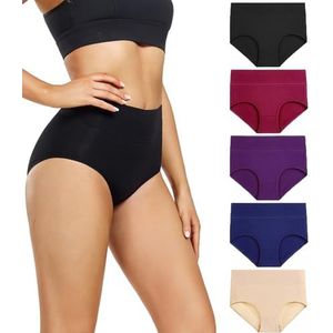 Wirarpa - Damesslip - Katoen - Hoge Taille - Multipack