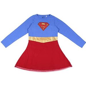 CERDÁ LIFE'S LITTLE MOMENTS Meisjesjurk met lange mouwen, tutu, officiële DC Comics licentie, kleurrijk, 8 jaar, Meerkleurig, 8 Jaren