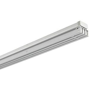 GARDINIA Paneelgordijnrails, complete set Emia, dubbele rail, Pakket rechterkant, inclusief accessoires, uitschuifbaar, 140-225 cm, aluminium
