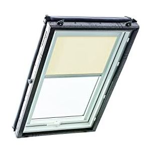 Origineel Roto rolgordijn Exclusiv ZRE voor Roto dakraam daglicht geleiderail Zilver Voor Roto dakraam serie Designo R6/R8 i8 en Classic 64/84 met maat 054/118 | 05/11 Kleur Beige