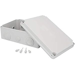 UNITEC Opbouw-aftakdoos, aansluitdoos, installatiebehuizing, 241 x 180 x 95 mm, spatwater- en stofbescherming conform IP 65, schroefdeksel