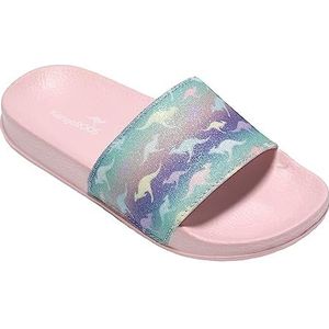 KangaROOS K-Slide Shine Damessandalen, roze/dier, 42 EU, Rose Animal, 42 EU