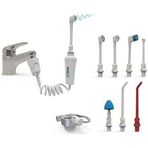 SOWASH - Verpakking ""DELUXE"" - complete set op de kraan aansluitbare puls-monddouche voor mondhygiëne