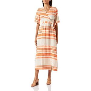 IZIA Dames maxi-jurk Mahisha Dress, oranje, XL