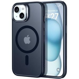 ESR Telefoonhoesje voor iPhone 15, compatibel met MagSafe, bescherming van militaire kwaliteit, vergeling, krasbestendige achterkant, magnetische telefoonhoes voor iPhone 15, klassieke serie, mat