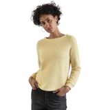 Street One - Dames Longsleeve - Donkerblauw - Materiaalmix