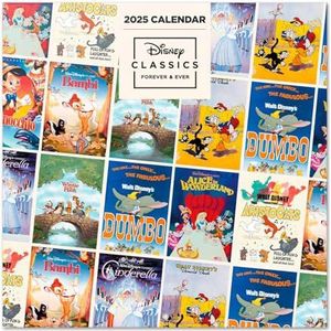 Grupo Erik Kalender 2025 Disney Classic - Wandkalender 12 Maanden - Broschürenkalender 2025 30x30 cm - Fsc-gecertificeerde wandkalender - +Bonus 4 maanden