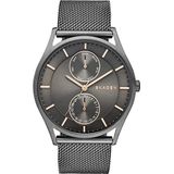 Holst Chronograph Charcoal Steel Mesh Multifunction Watch