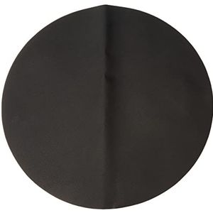 ASA Lederen placemat, PVC, zwart, 38cm