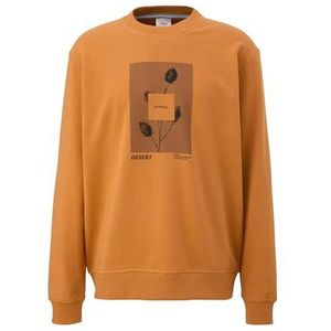s.Oliver Heren sweatshirt lange mouwen, oranje, M, oranje, M