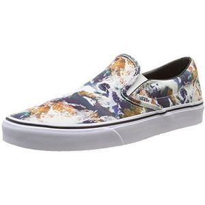 Vans Klassieke instappers voor volwassenen, uniseks, Veelkleurig Aarde Blauw Echt Wit, 44 EU