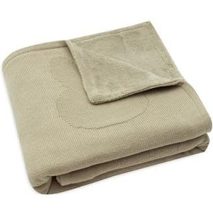 Jollein 517-511-67087 Babydeken gebreid met fleece - Miffy Olive (75x100 cm)