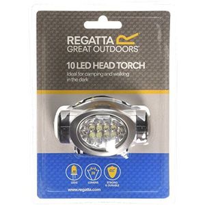 Regatta 10 LED Head Torch - Zwart/Seal Grijs