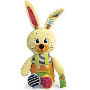 Clementoni - Benny The Bunny-pluche pasgeborenen, speelgoed voor kinderen 0-36 maanden 100% wasbaar, meerkleurig, 17760