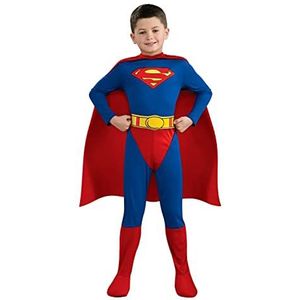 Rubie's Officiële Superman Kids Fancy Dress Jongens Superheld Childrens Kind Comic Book Kostuum, M