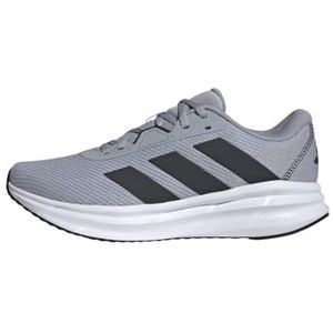 adidas Heren Galaxy 7 Running Shoes, Halo Silver/Carbon/Core Black, 43 1/3 EU