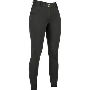 HKM Ari Mid Rise siliconen kniestukken Rijbroek voor dames Zwart 46