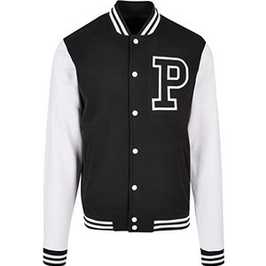 Mister Tee Pray College Jacket Blk/Wht L Jas, Heren, zwart/wit, L