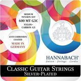 Hannabach Klassieke Gitaarsnaren 600 snaar ingesteld met G3C G3 CARBON medium tension, 600MTG3C