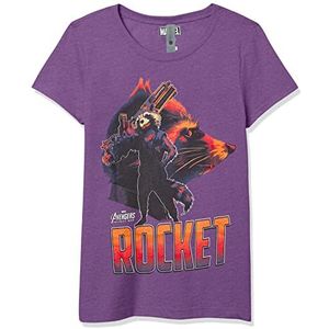 Marvel Little, Big Rocket SIL Girls T-shirt met korte mouwen, Purple Berry, Small, Purple Berry, S