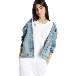 Armani Exchange Sweatshirt met korte mouwen voor dames, optic white, XL