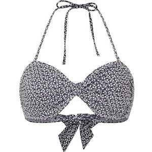 Pepe Jeans Dames P Print BND Top Bikini, Zwart (Zwart), M, Zwart (zwart), M