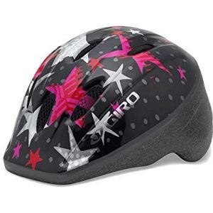 Giro Baby fietshelm ME2, zwart/roze sterren, 48-52 cm