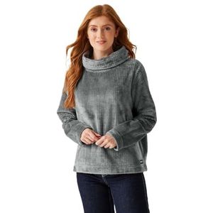 Regatta Dames Bardou II Velours sweatshirt met ronde hals, zacht aanvoelende fleece - perfect voor buiten, wandelen, kamperen en wandelen, grijs