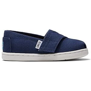 TOMS TINY ALPARGATA Loafer Plat uniseks-kind, Marineblauw, 19.5 EU