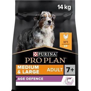 Pro Plan Hond Medium Large Adult 7+ Hondenbrokken met Kip, 14kg