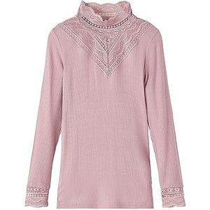 NAME IT Nkfnuri Ls XSL Top Noos shirt met lange mouwen, Woodrose, 122/128